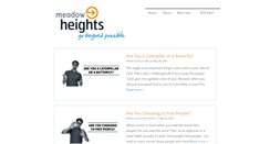 Desktop Screenshot of blog.meadowheights.com